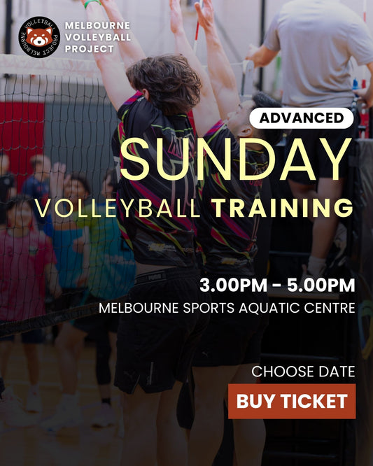 Sunday Volleyball Training with Coach Tarek (Advanced) - 3PM to 5PM  - Choose Date