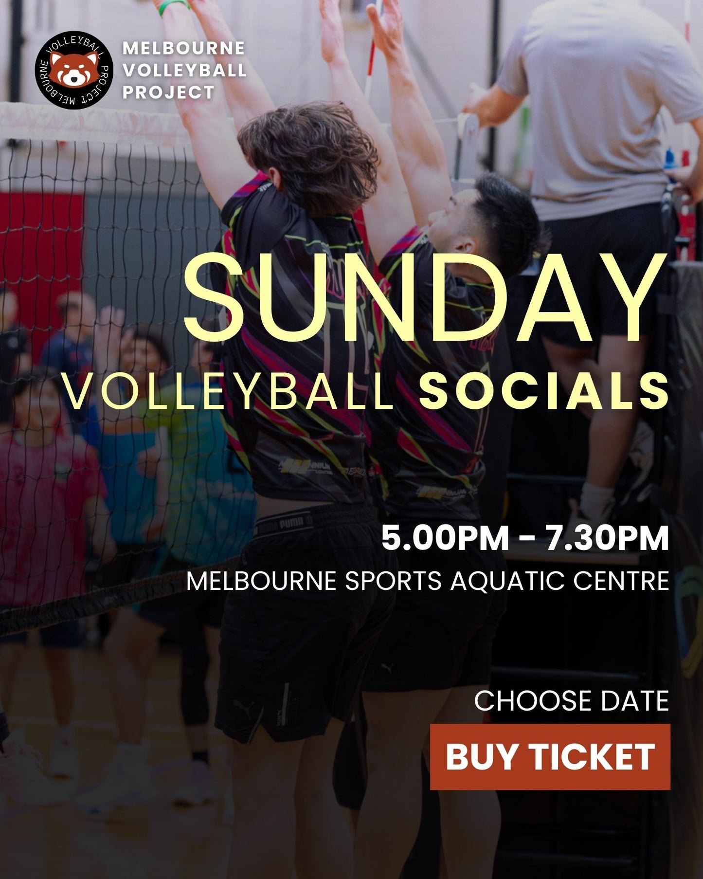 Sunday Volleyball Socials Melbourne (KotC) - Choose Date